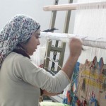 ペルシャ絨毯の織り子