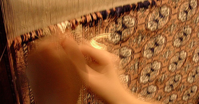 手織りペルシャ絨毯